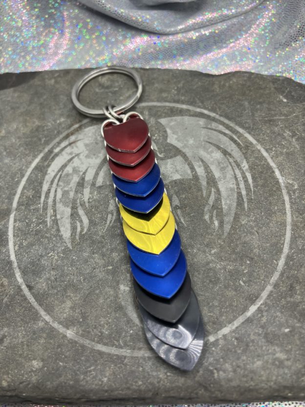 Polyamory Pride Keychain