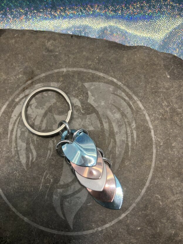 Trans Pride Keychain